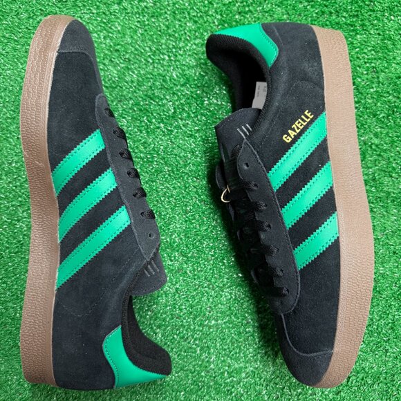 Adidas Gazelle Black Court Green Mens Shoes JH5394 NEW Multi Sz - Picture 4 of 4